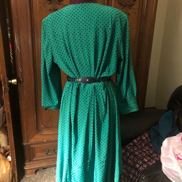 Vintage one of a kind polka dot dress - Picture 3 of 8